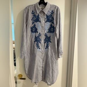 Paparazzi embroidered tunic dress size L